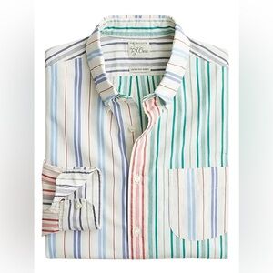 J. Crew Men’s Striped Organic Cotton poplin shirt
